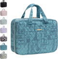 Everfun Hanging Travel Toiletry Bag Women, Leakproof Wet Dry Compartments