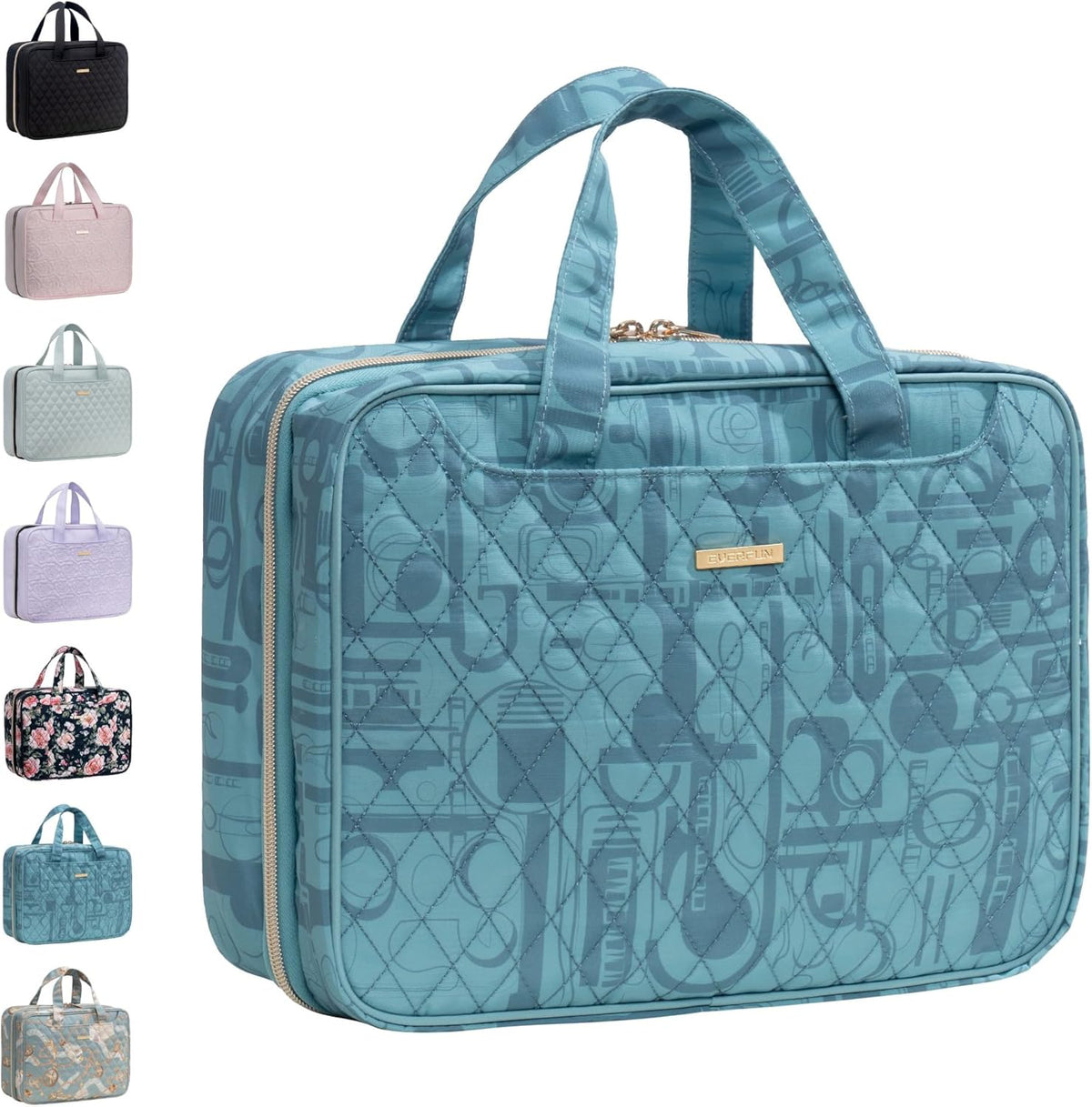 Everfun Hanging Travel Toiletry Bag Women, Leakproof Wet Dry Compartments