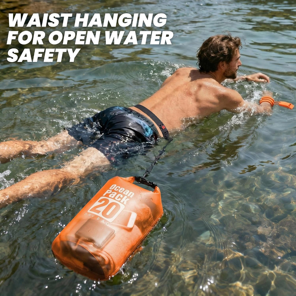 TILYMOL Waterproof Dry Bag Backpack for Kayaking, paddle boarding - 20L