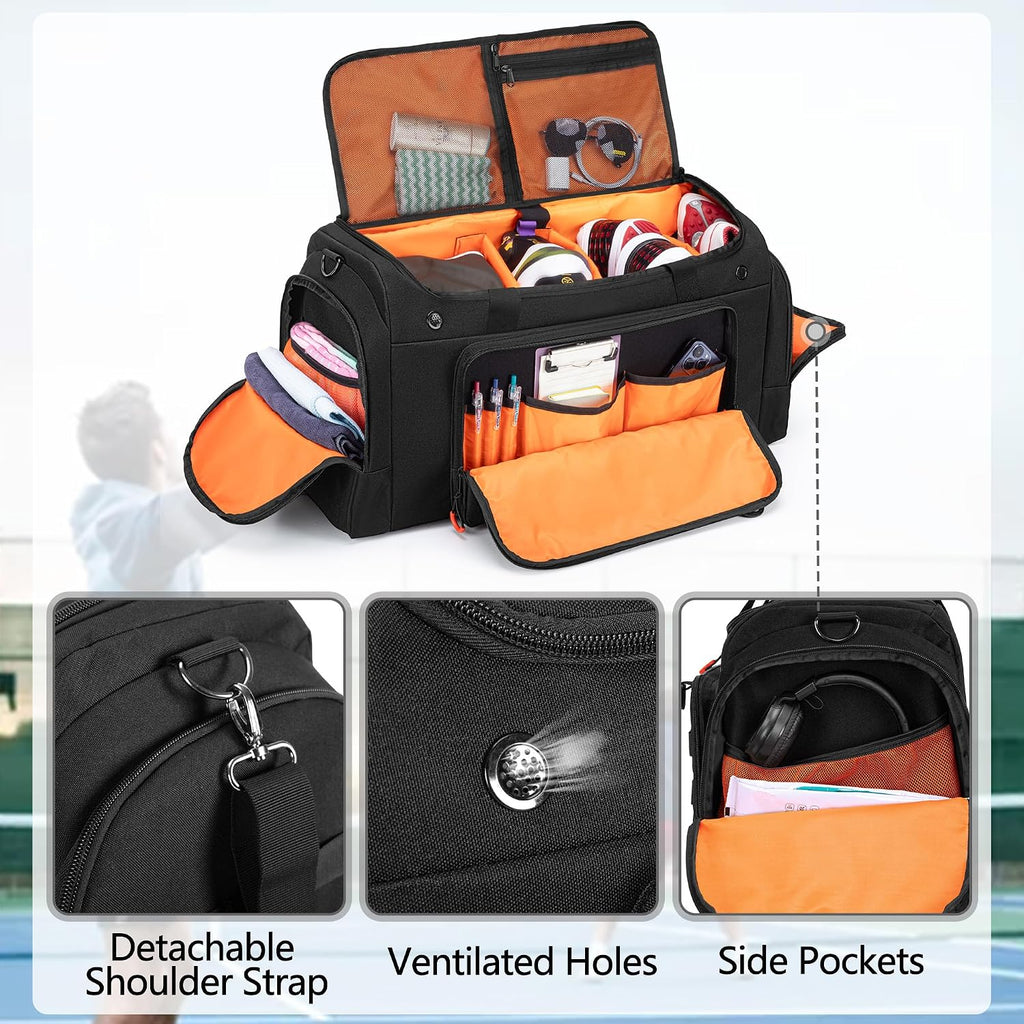 DSLEAF Tactical Sneaker Duffle Bag, Sneaker Travel Bag for 4 Pairs of Shoes