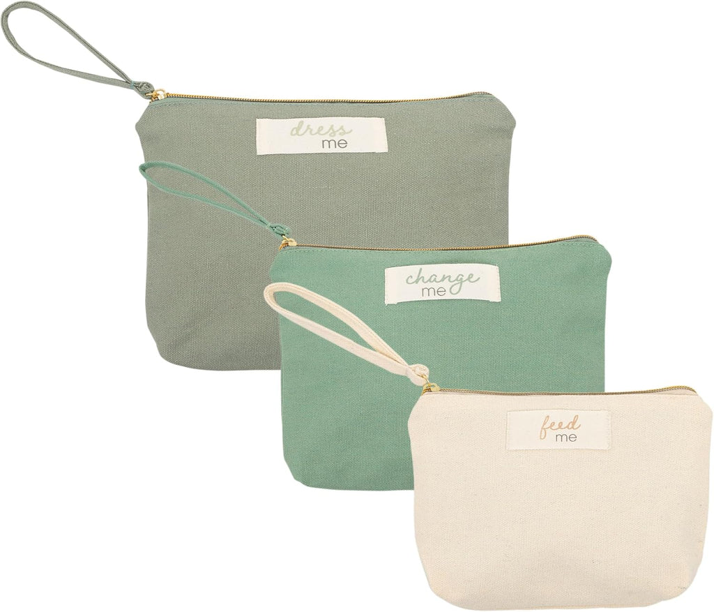 Pearhead Baby Diaper Bag Organizing Zipper Pouches, Set of 3