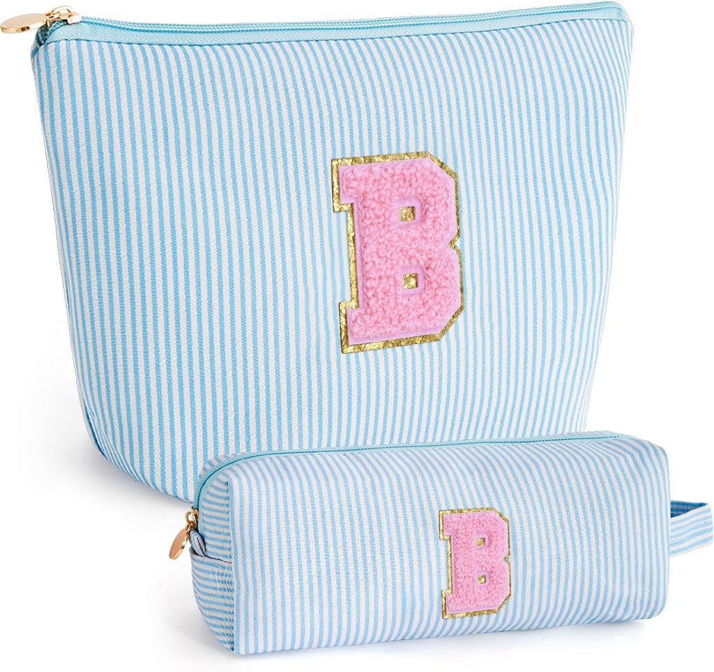 Gifts for Teen Girls Women - Birthday Gifts for 10 11 12 13 14 15 16 17 18 Years Old Girl,Makeup Bag Cosmetic Bag,Teacher Gift Trendy Stuff Toiletry Bag - Blue,B