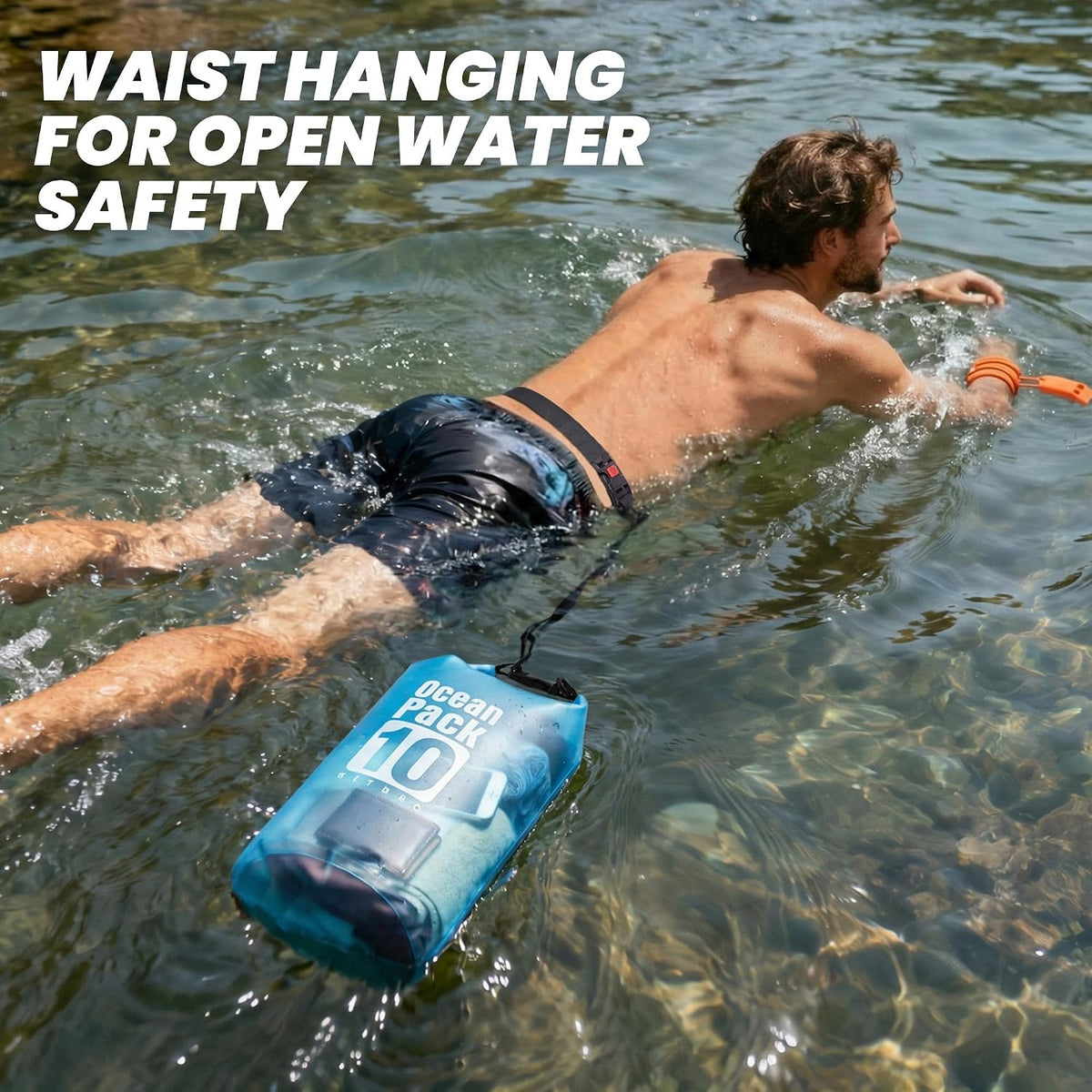 TILYMOL Waterproof Dry Bag Backpack for Kayaking, paddle boarding - 10L