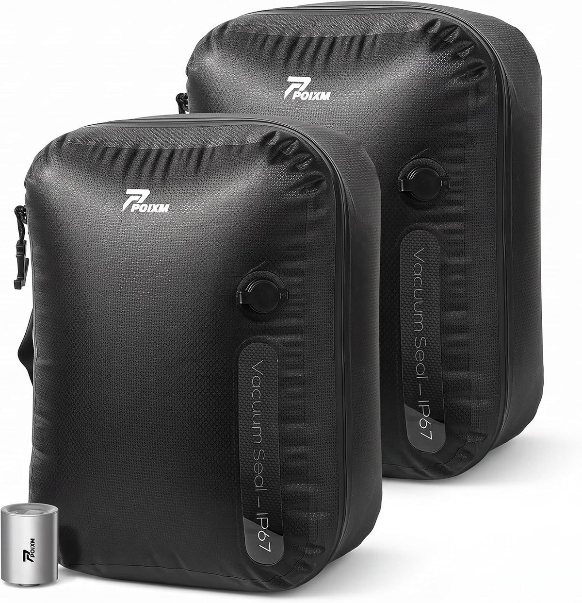 Travel Vacuum Bags with Pump, Carry-On Space Saver, Small (2 Pack)