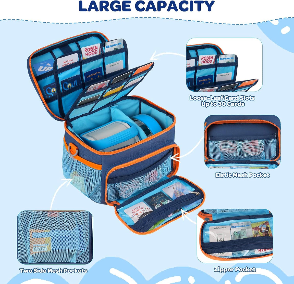 Carrying Case Fit for Yoto Player 3rd Generation & Headphone,Holds 30 Cards