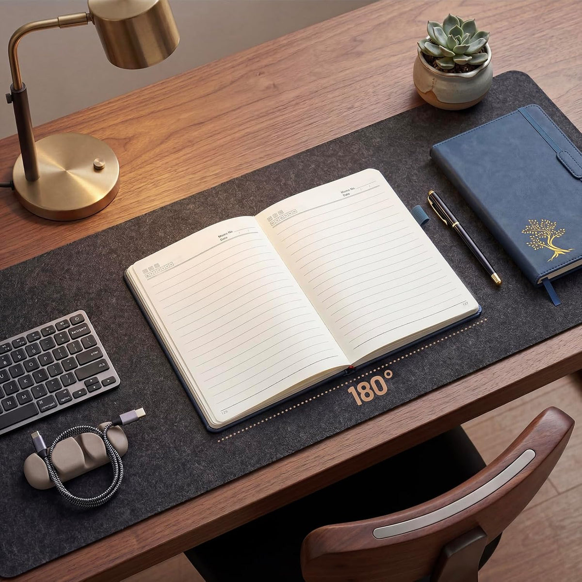 Vintage Hardcover Leather Journal Notebook, A5 Lined Notebook for Business Work School, 224 Pages 100GSM Thick No Bleed Paper, 180° Lay Flay Premium Writing Notebook for Note Taking Daily Diary Travel