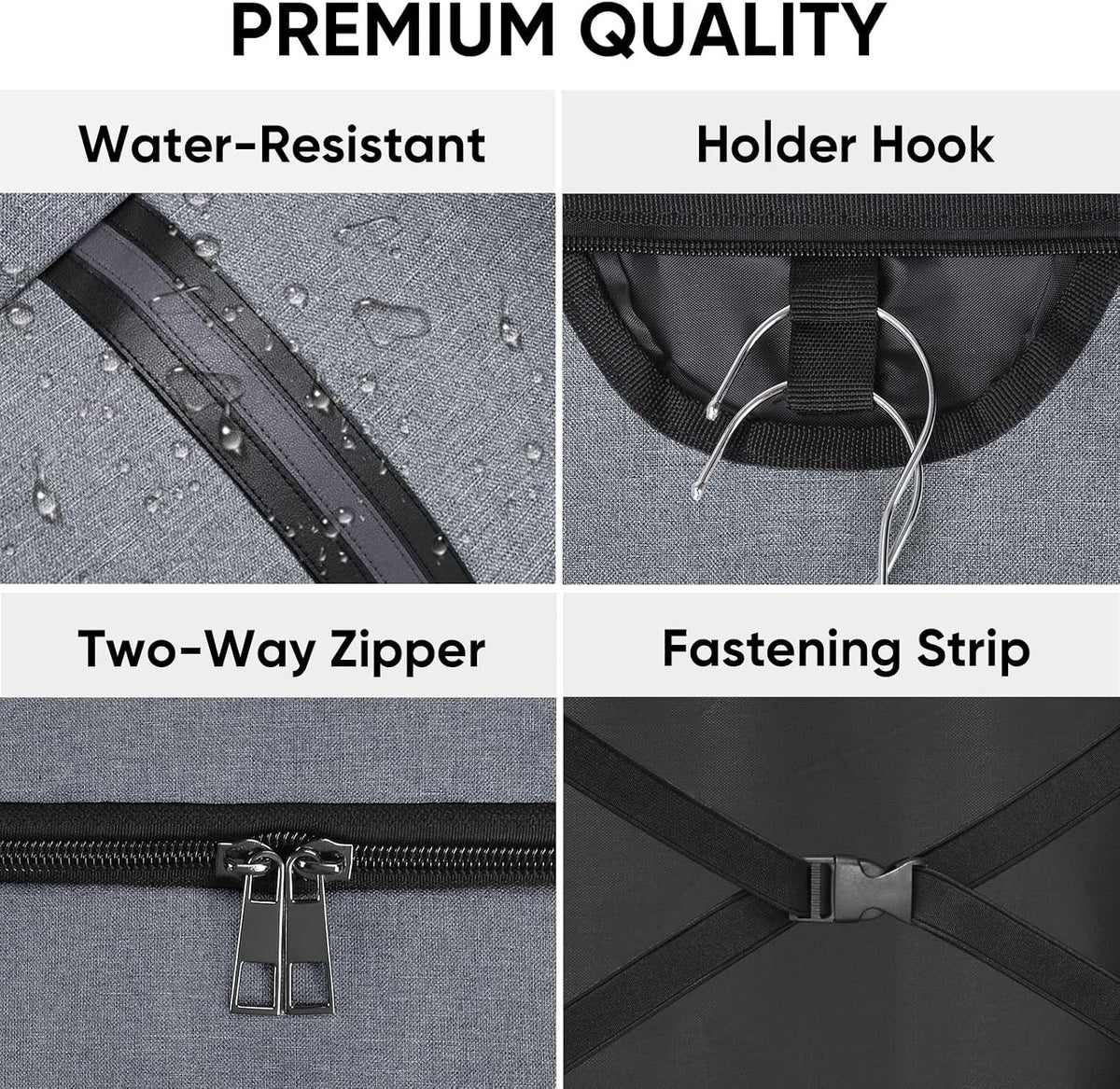 BALEINE Garment Bags for Travel, Water Resistant Carry on Suit Bag