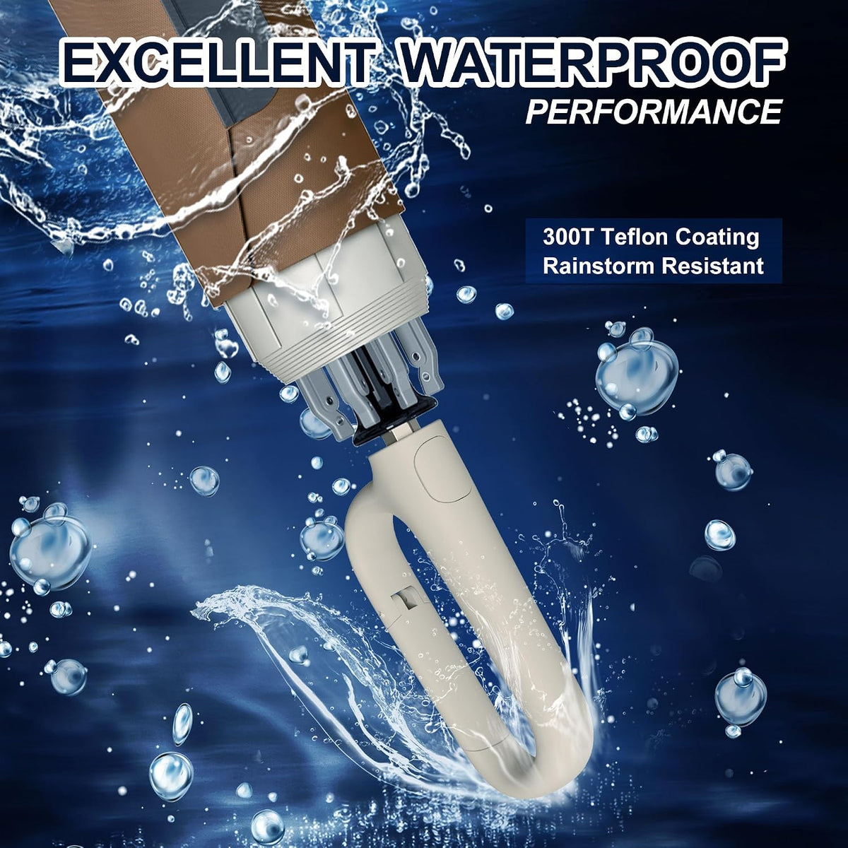 QWB Inverted Umbrella with Auto Open Close Windproof Compact Travel