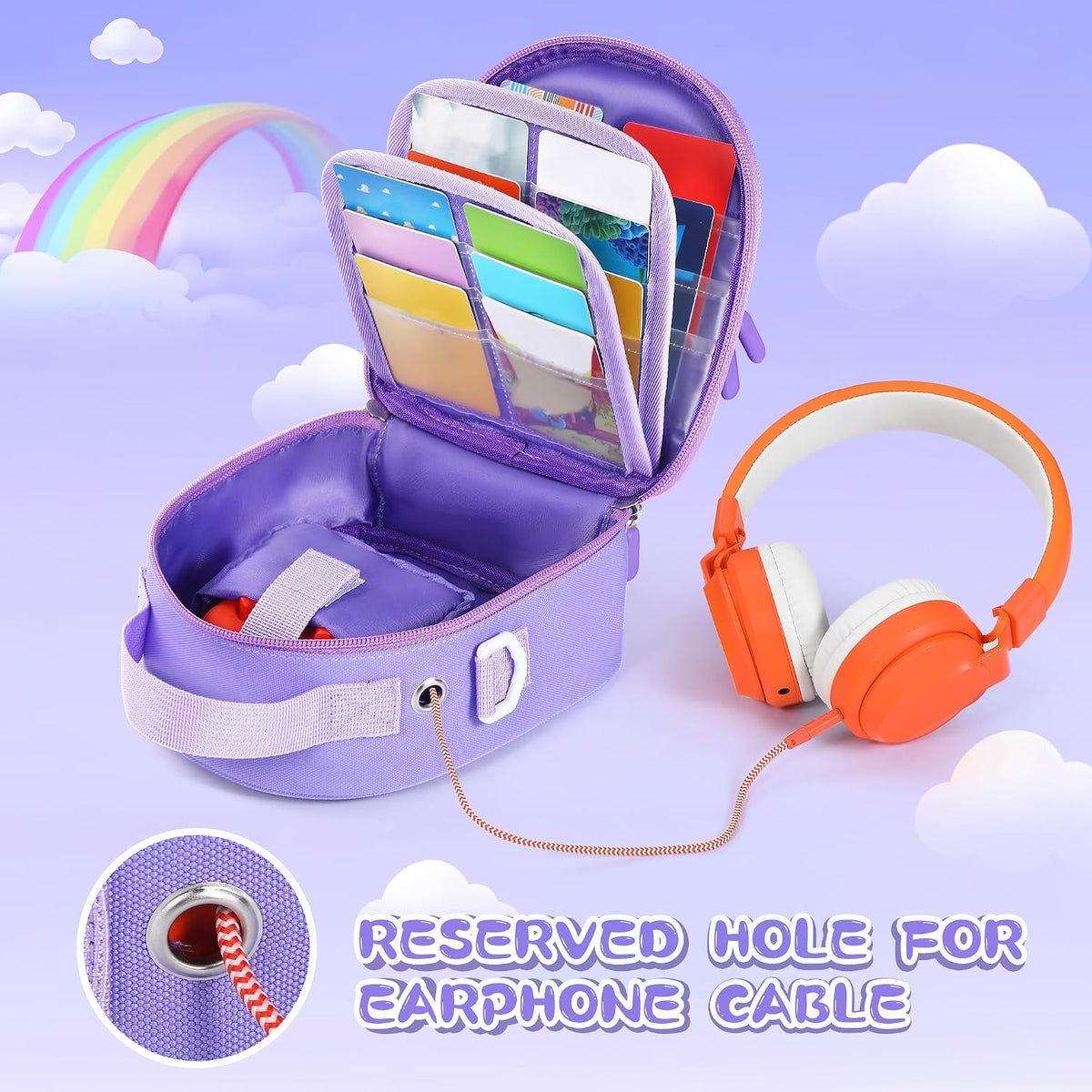 Carrying Case Fit for Yoto Mini (4th Gen/2024 Edition) Player & Headphone