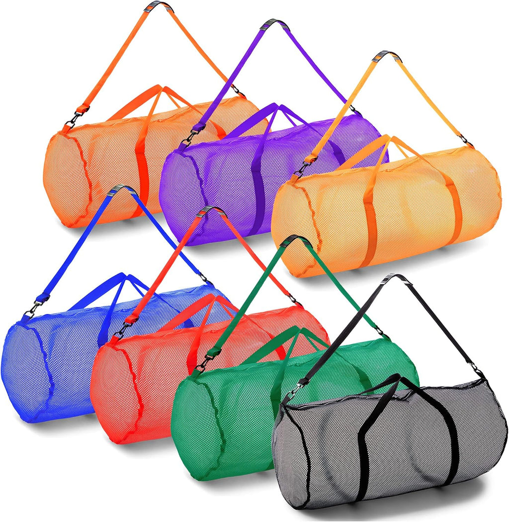Champion Sports Mesh Duffle Bag – Oversized Breathable Gear Bag with Zipper & Shoulder Strap for Sports, Gym & Travel