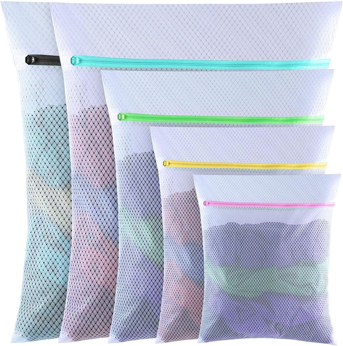GOGOODA 5 Set Mesh Laundry Bags, Delicates Washing Bags