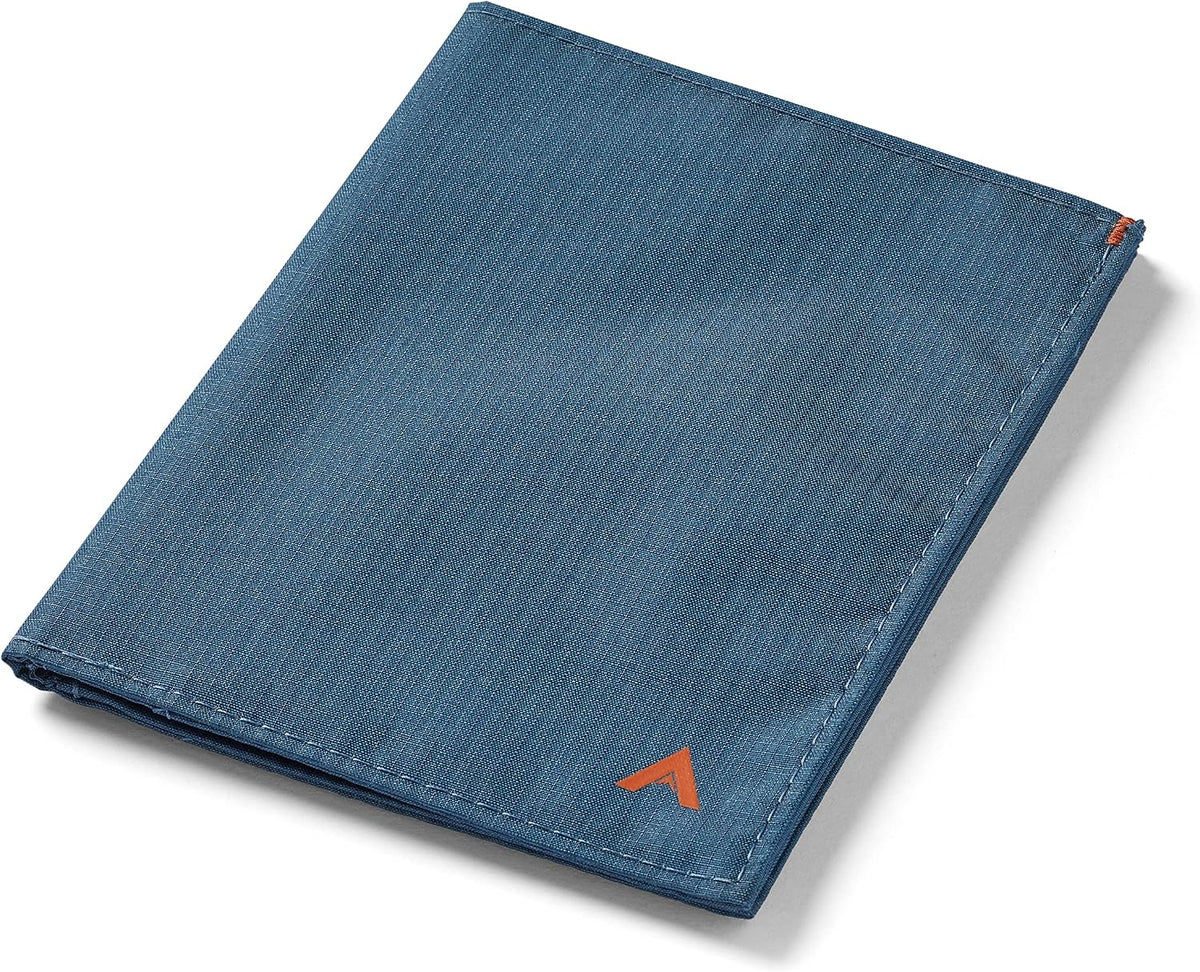 Allett Travel Wallet, RFID Blocking Slim (Nylon, Indigo Blue)