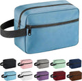 Travel Toiletry bag for Women and Men,Small Cosmetic Bag Hanging Lightweight Makeup Bag Small Tool Bag Travel Organizer accessories for Women Men - Light Blue