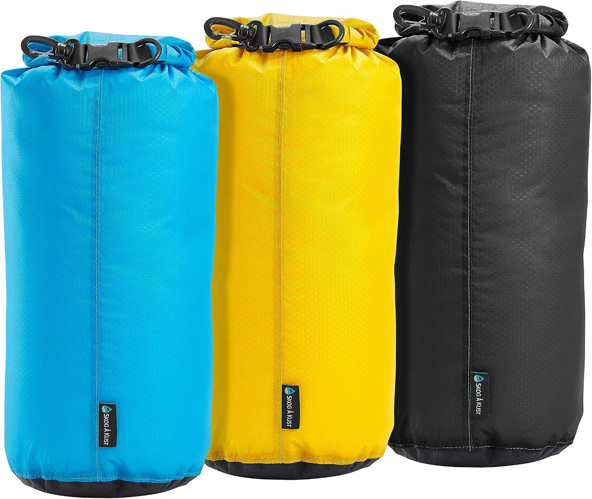 Såk Gear Skog Å Kust LiteSåk 2.0 Waterproof Ultralight Dry Bag | Yellow 2.0, 1.5 Liter
