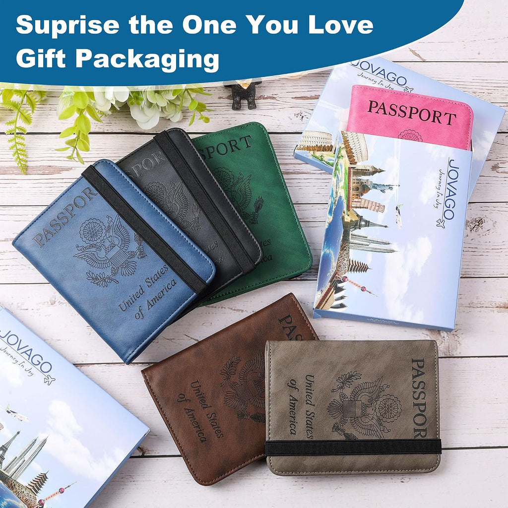 Passport Holder for Travel Essentials, RFID Passport Cover