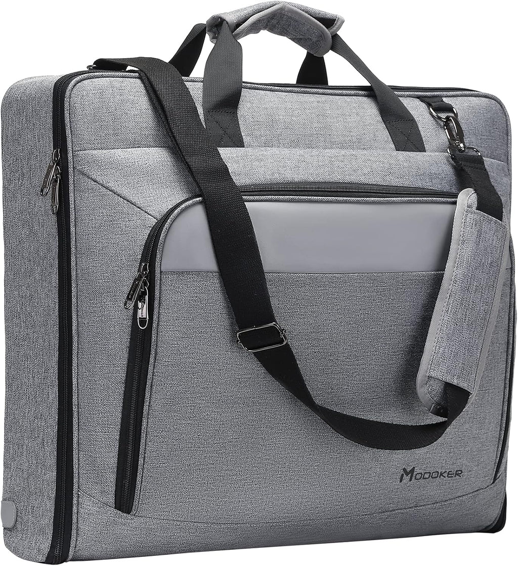 Modoker Carry On Garment Bags for Travel Hanging Clothes Suit Bag Luggage Organizer, Foldable Suit Carrier Gift for Men Women