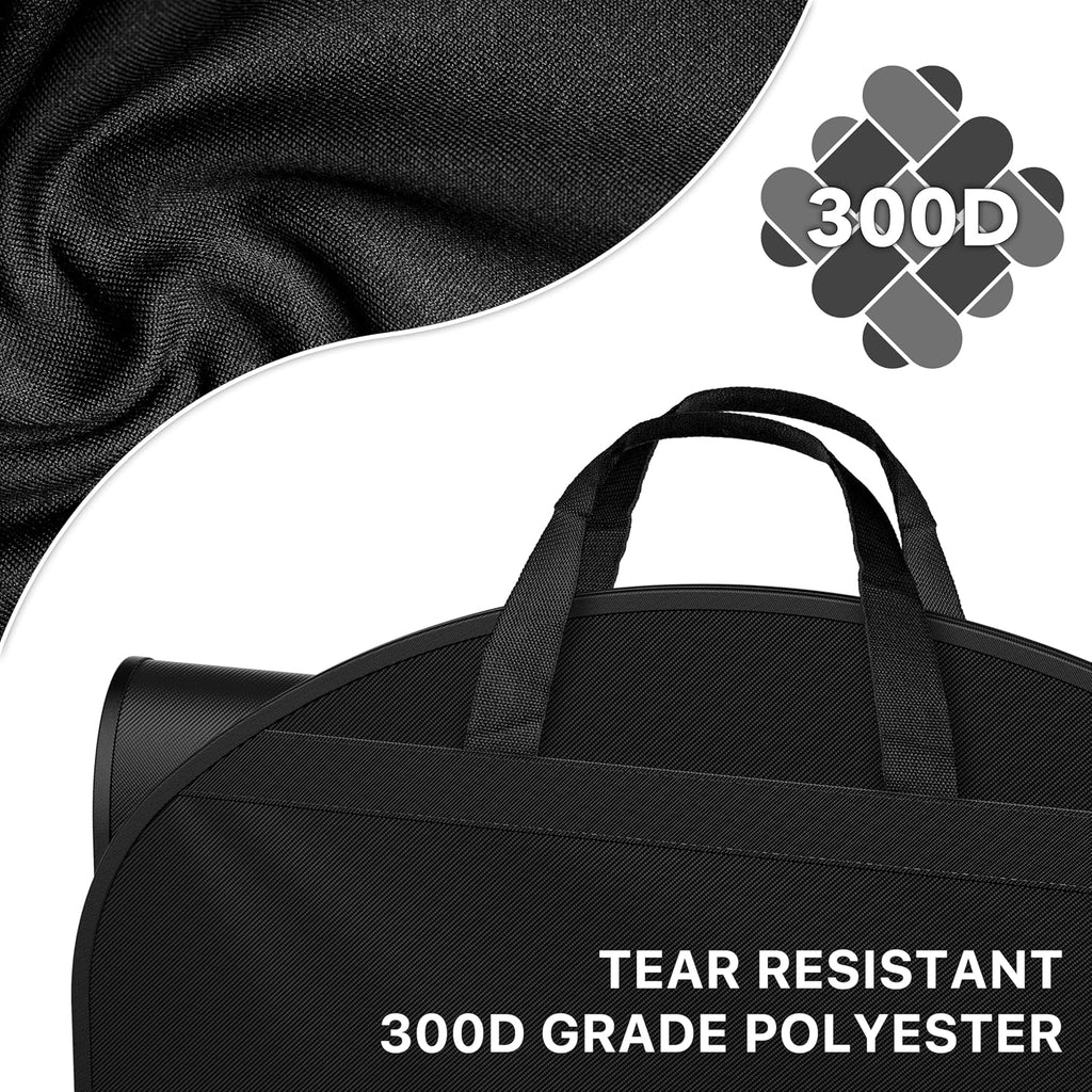 Simple Houseware 65" Travel Garment Bag with Pockets, Heavy Duty Suit Bag