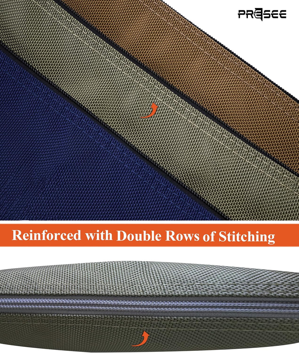 2-Pack 10.5" Heavy-Duty Tool Pouch, 1680D Nylon, Zipper, Green Khaki