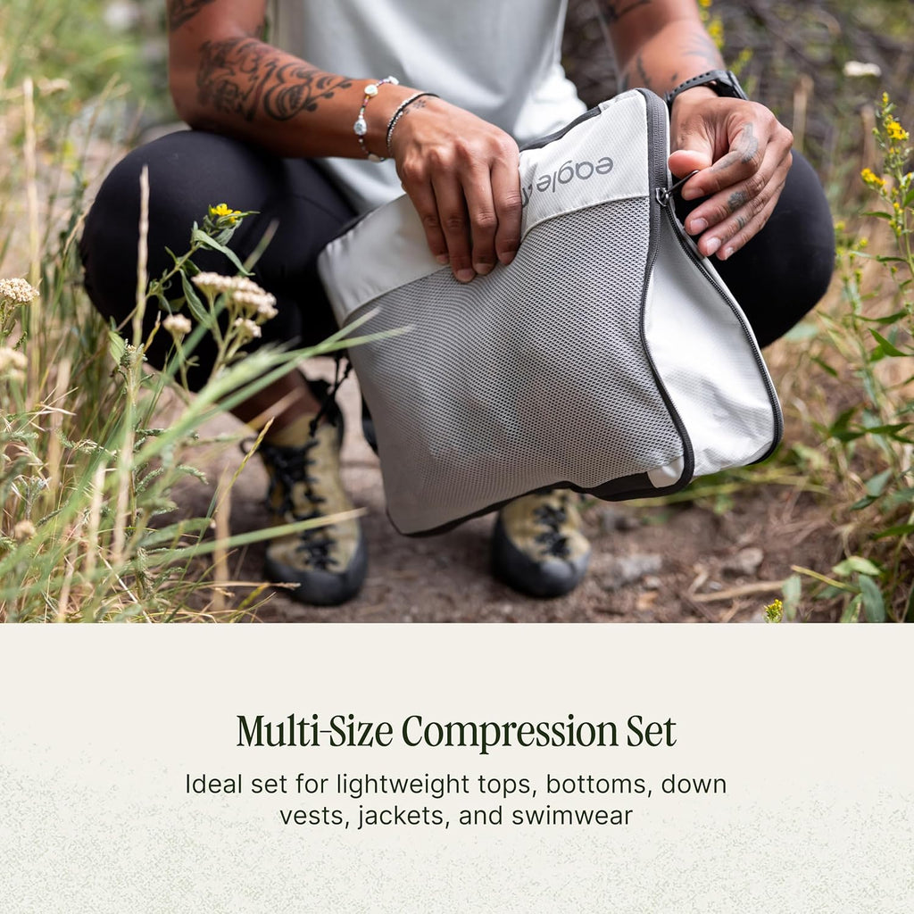 Eagle Creek Pack-It Isolate Compression - Lightweight Cube for Optimizing Luggage Space - Easy-Grab Zipper - Convenient Top Handle - Recycled Materials - Small