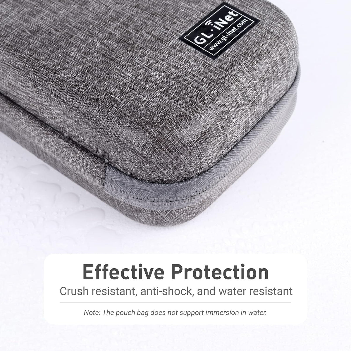 GL.iNet Gadget Organizer Case for Travel Routers GL-AXT1800/ GL-MT3000/ GL-SFT1200/ GL-E750, Chargers, Cables, and Accessories, Sturdy & Durable Pouch, Hand-carry EVA bag, Anti-shock, Water Resistant