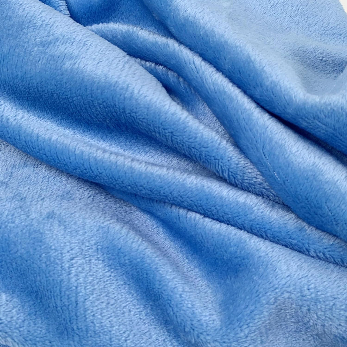 ShezPretty Premium 2in1 Soft Travel Blanket Pillow with Airline Hand Luggage Sleeve and Backpack Clip Airplane (Blue)