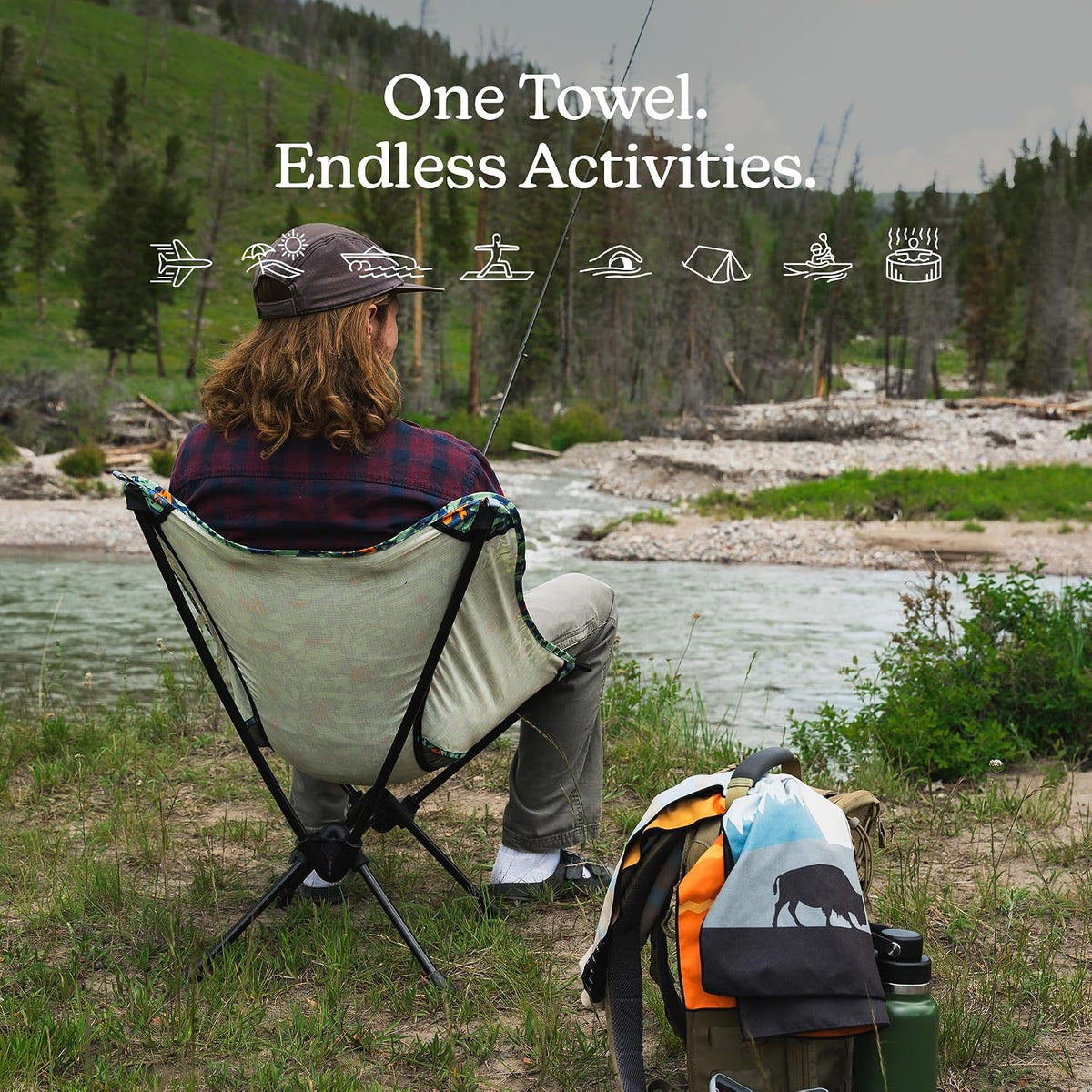 Nomadix Original Towel National Park Bundle 3-Pack - Versatile, Quick-Dry, Sand-Resistant, Eco-Friendly Towels for Beach, Pool, Travel, Camping, Yoga 72.5x30