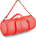 Champion Sports Mesh Duffle Bag – Oversized Breathable Gear Bag with Zipper & Shoulder Strap for Sports, Gym & Travel