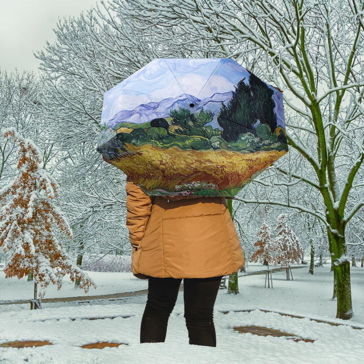Blazing Autumn Vincent van Gogh Umbrellas