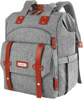 FALANKO Laptop Backpack for Women, Work Doctor Teacher Nurse Wide Open College School Student 17.3 Inch Laptops Bookbag Purse Travel RFID Computer Bag for Men Women Girls Grey