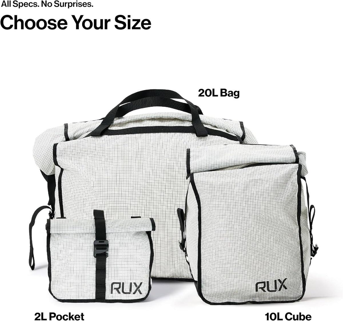 RUX Packing Pocket 2L White - Every Day Carry