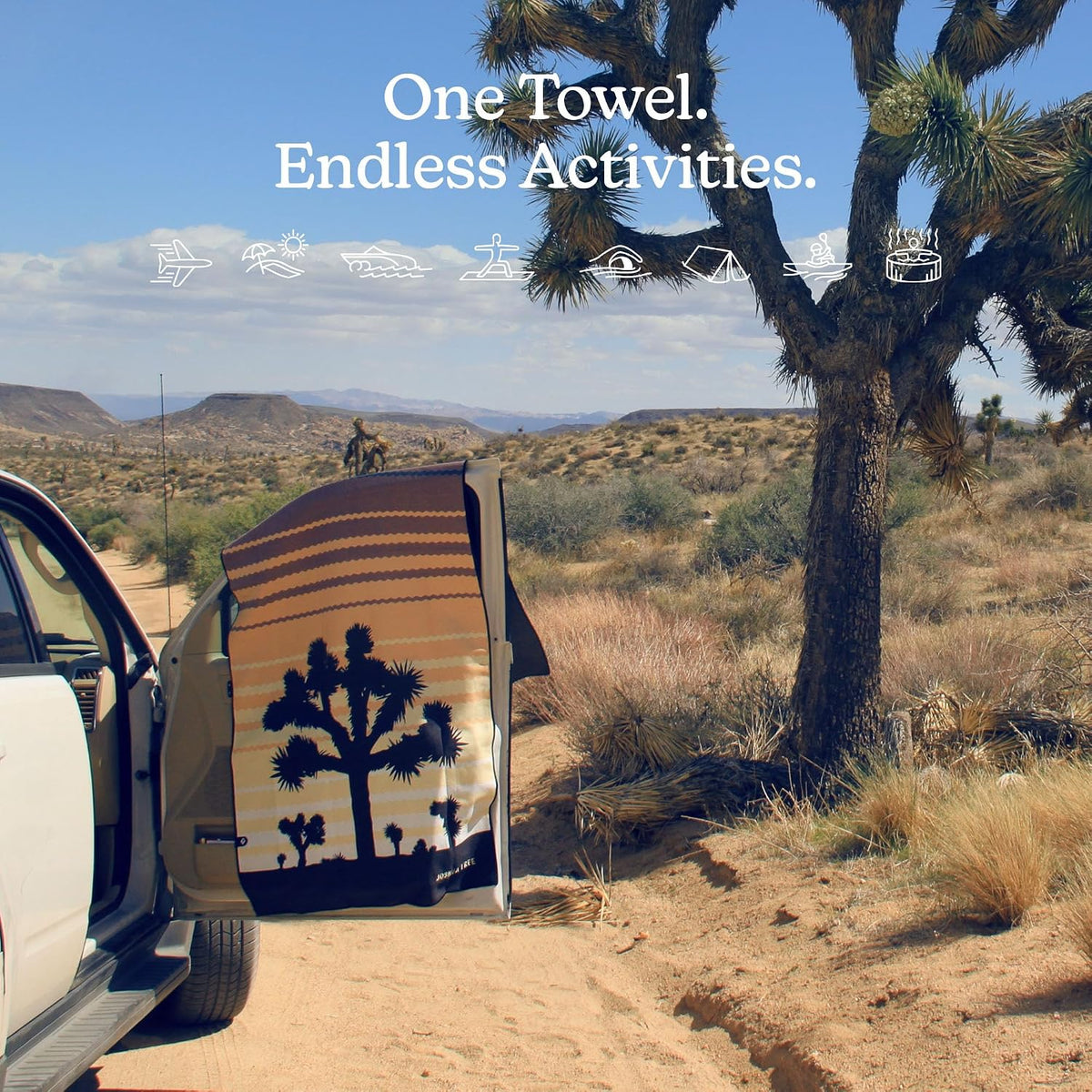 Nomadix Original Towel - National Parks- Perfect for Beach, Pool, Travel, Camping, Yoga - Made with Recycled Materials - Super Absorbent - Sand Resistant