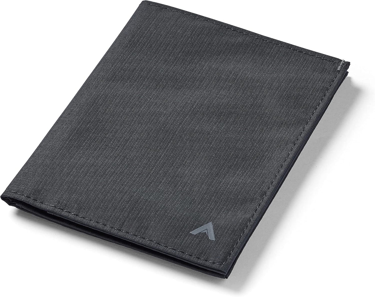 Allett Travel Wallet, RFID Blocking Slim (Nylon, Jet Black)