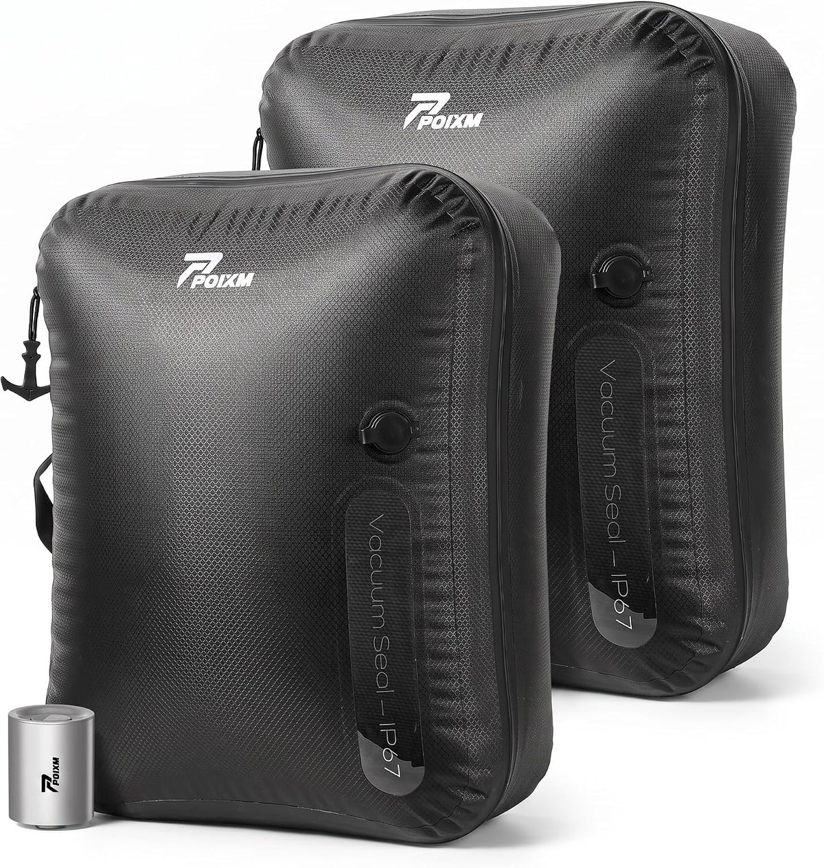 Travel Vacuum Bags with Pump, Carry-On Space Saver, Medium (2 Pack)