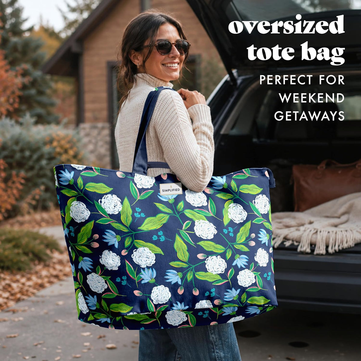 Fit & Fresh All The Things XL Tote Bag for Women, Beach Bag & Weekender