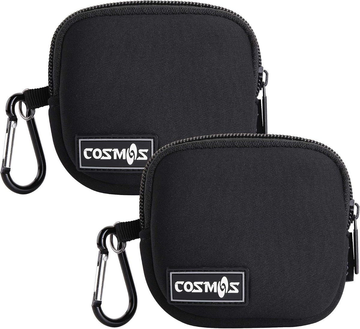 CM Pack of 2 Mini Pouch Case Bag Small Travel Storage Carrying Bag Compatible with MagSafe Power Adapter, Laptop Accessories Cables, Cords, USB Drives, Earphones