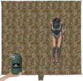 SUN NINJA Sand Free Beach Blanket, Sandproof Beach Mat, 10ft x 9ft, Camo