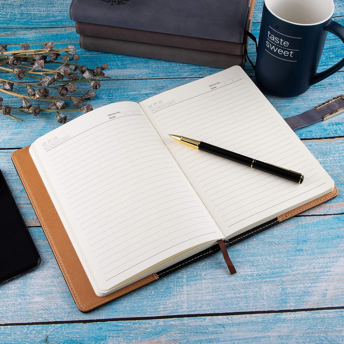 Fanery Sue Refillable Adventure Writing Journal For Men & Women Faux Leather Hardcover Notebook A5 College Ruled 200 Lined Pages Lay-Flat Personal Diary With Pen & Magnetic Buckle （Adventure - Grey