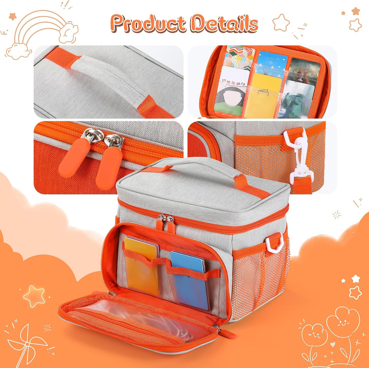 Carrying Case Fit for Yoto Player 3rd Generation & Headphone,Holds 30 Cards