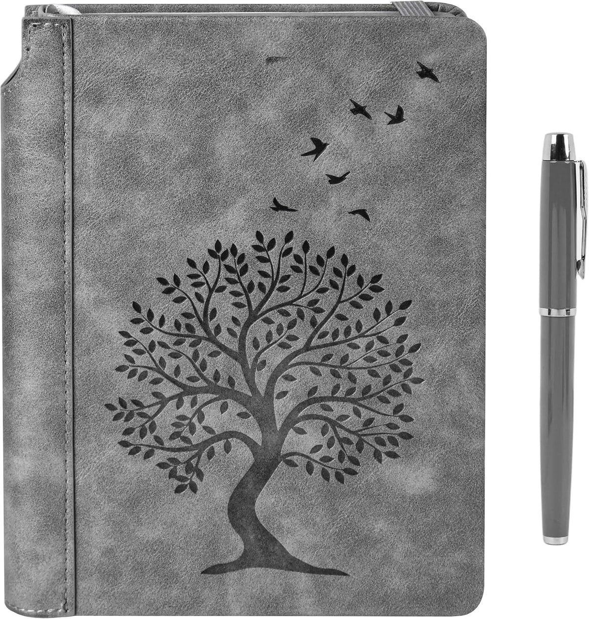 Leather Bound Journal Thick Office Notebooks For Work With Pen,Travel Work Notebook For Women And Men,288 Lined Pages A5 100gsm Paper,Practical Gifts