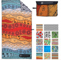 ECCOSOPHY Microfiber Beach Towel - Quick Dry, Sand Free and Oversized 71x35