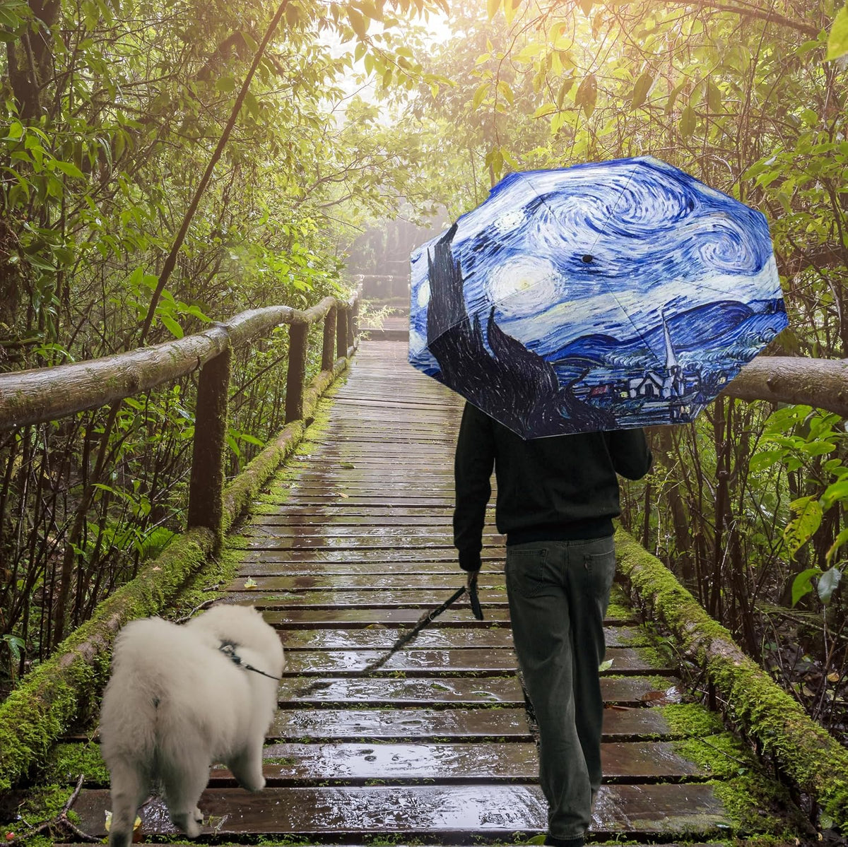 Blazing Autumn Vincent van Gogh Umbrellas